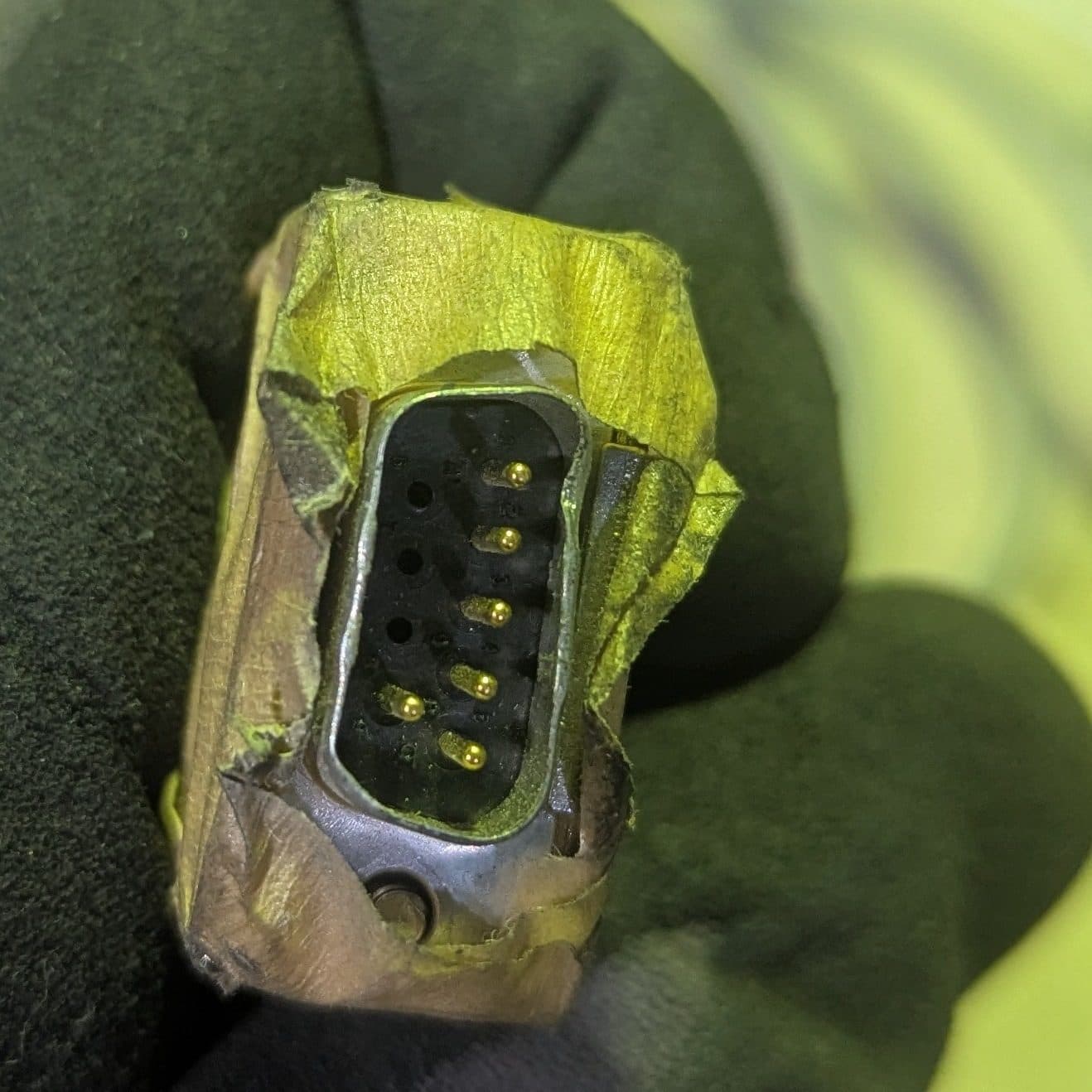 Damaged plug